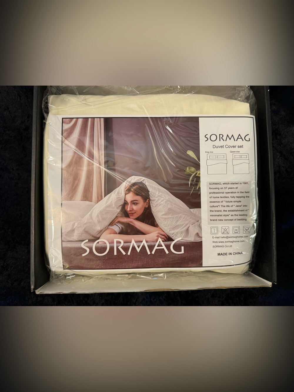 Sormag Cream Duvet Cover Set - Soft Luxury Bedding